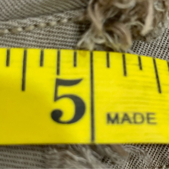 Aerie Women's XXS Adventure Shorts High Rise Linen Blend Raw Hem Boho Tan Khaki - Picture 12 of 14